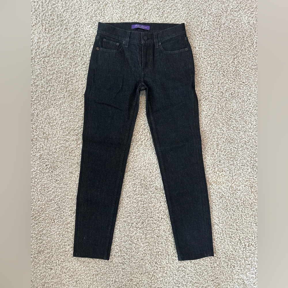 Ralph Lauren purple label black skinny Jean in size 25, excellent condition.